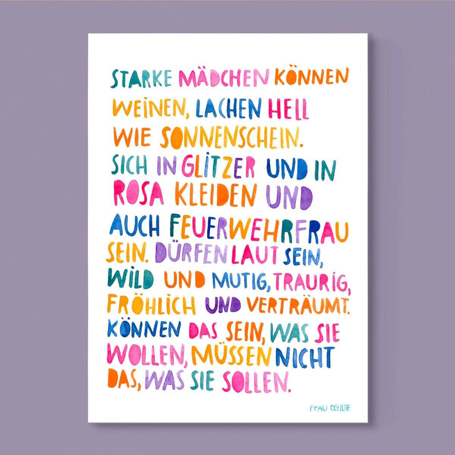 Frau Ottilie | Print A4 - Starke Mädchen