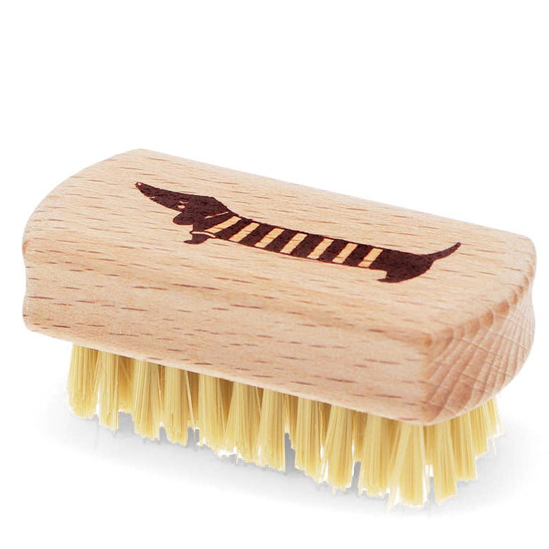 Rex London | Mini-Holz-Nagelbürste - Dackel
