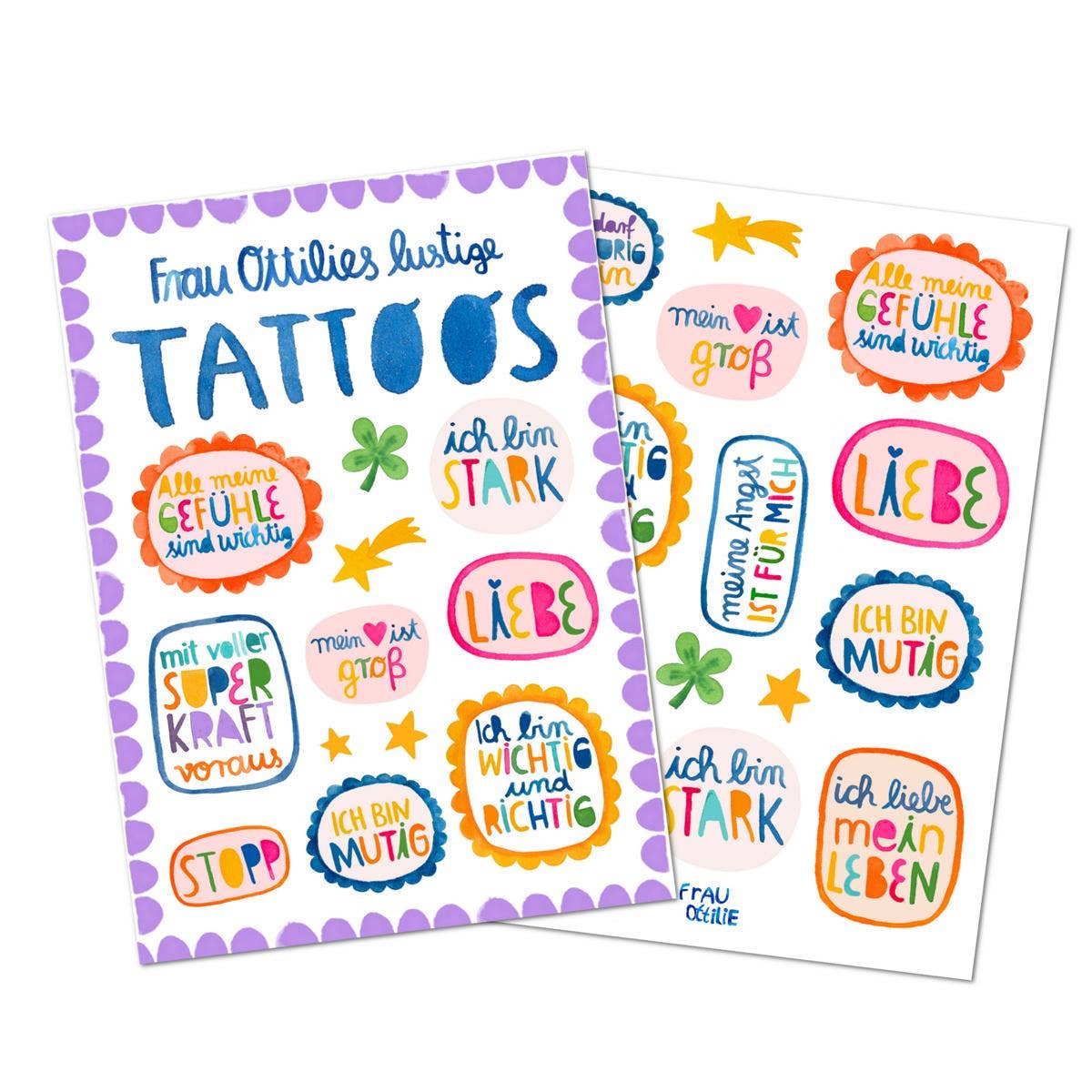 Frau Ottilie | Kindertattoos - Affirmationen