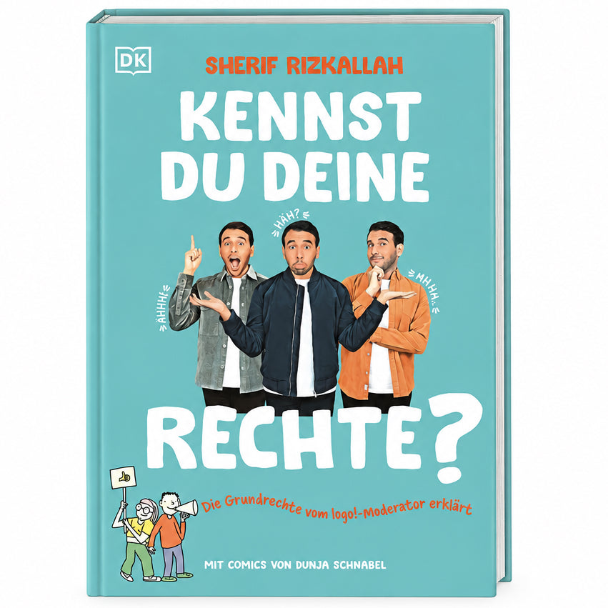 Kennst du deine Rechte?: Die Grundrechte vom logo!-Moderator erklärt. Menschenwürde, Freiheit, Gleichheit: 16 Rechte aus dem Grundgesetz kennen und verstehen. Für Kinder ab 10 Jahren cover image