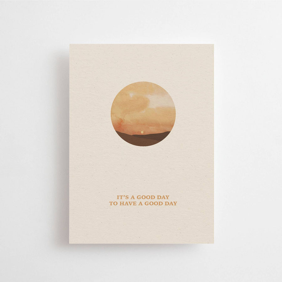 Anna Cosma | Postkarte „A good day to have a good day“ (Englisch)