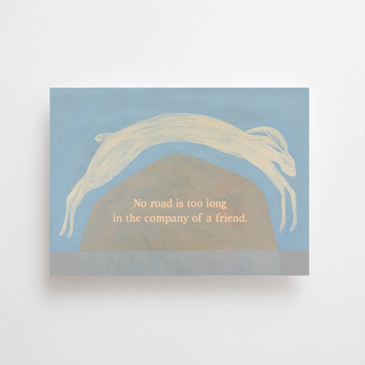 Anna Cosma | Postkarte “No road is too long” (Englisch)