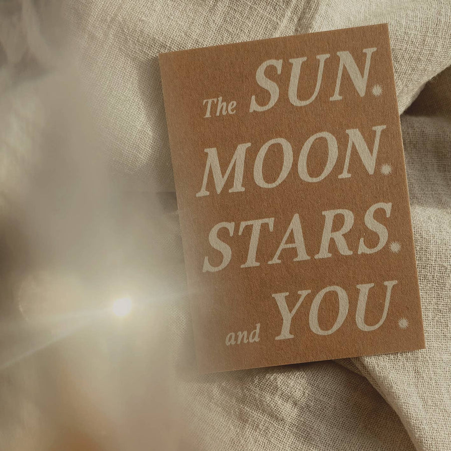 Anna Cosma | Mini-Karte - “The Sun, Moon, Stars and You” (Englisch)