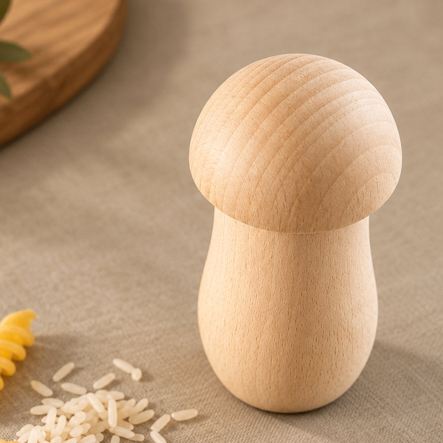 Kreativ Rassel “Otto” Befüllen & Anmalen | Montessori | Holz – Produktansicht vor neutralem Produkthintergrund, Bild 1