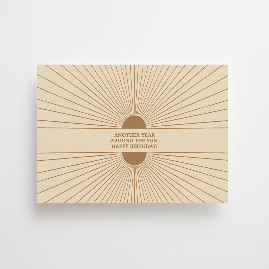 Anna Cosma | Postkarte „Another Year Around the Sun. Happy Birthday!“ (Englisch)