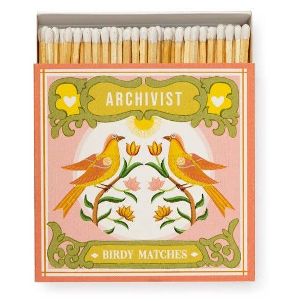 Archivist Gallery | Sicherheitsstreichhölzer, quadratische Schachtel - Birdy