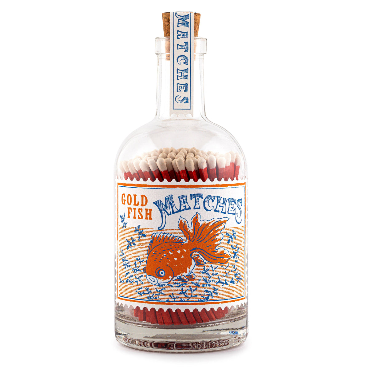 Archivist Gallery | Goldfish Sicherheitsstreichhölzer in Glasflasche