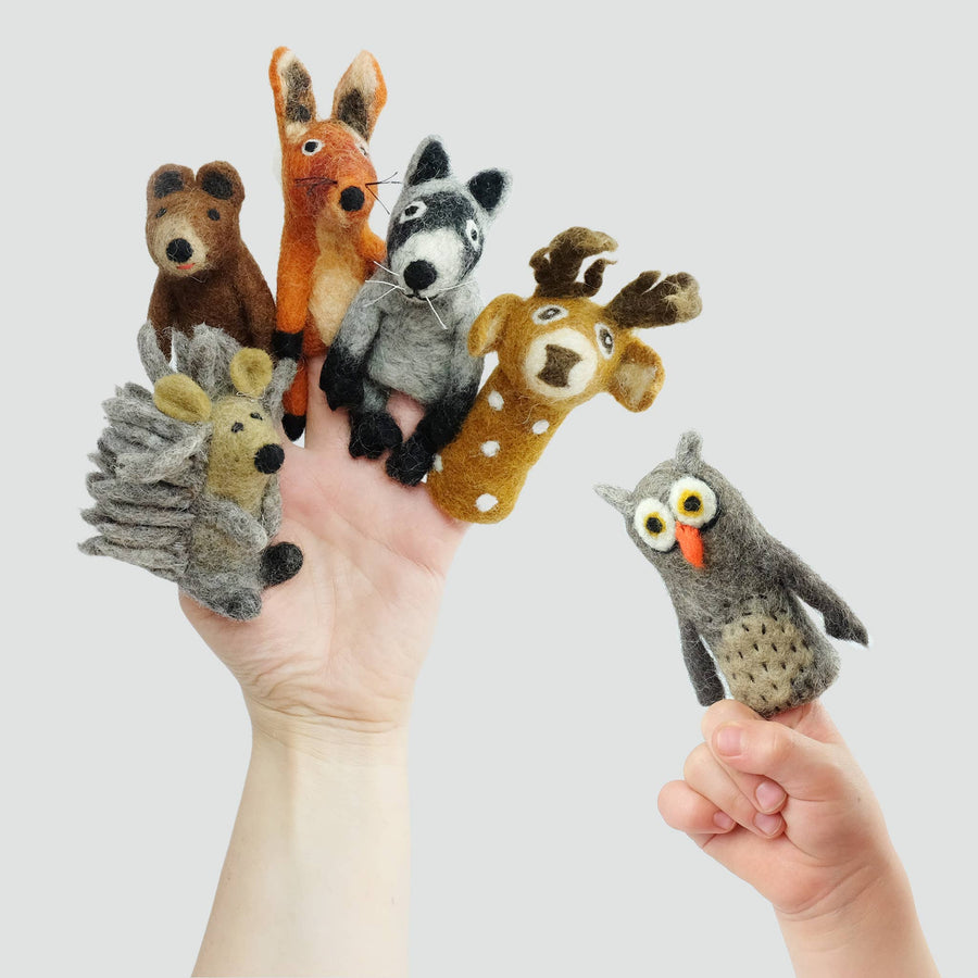 Fingerpuppen – Sensorisches Spiel – Waldfreunde – Anwendungsszene in einer Anwendungsszene, Bild 1