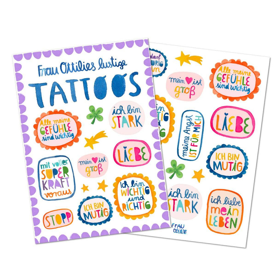 Frau Ottilie | Kindertattoos - Affirmationen