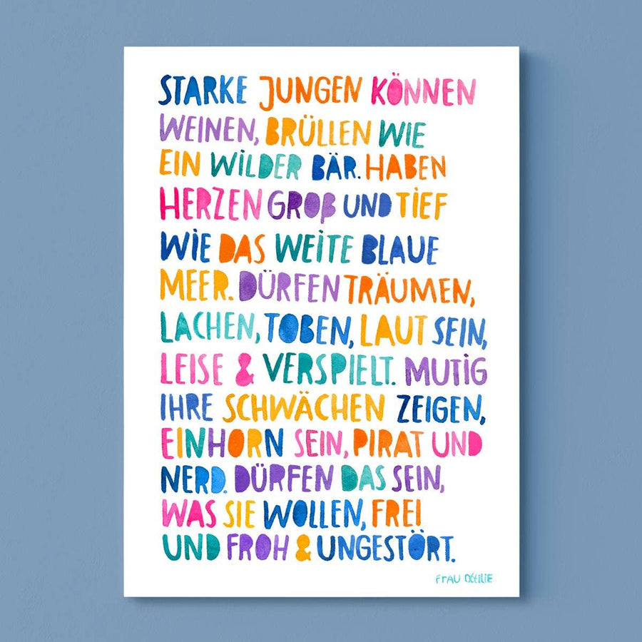 Frau Ottilie | Print A4 - Starke Jungen