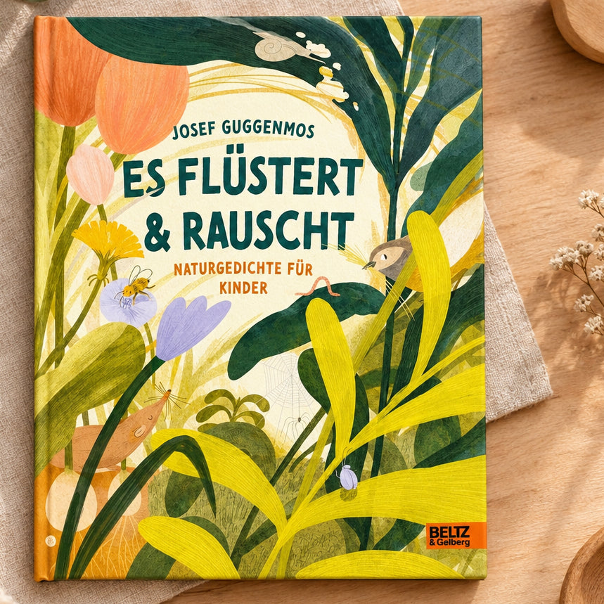 Es flüstert und rauscht: Naturgedichte für Kinder. Ins Bild gesetzt von 11 Illustrator_innen cover image