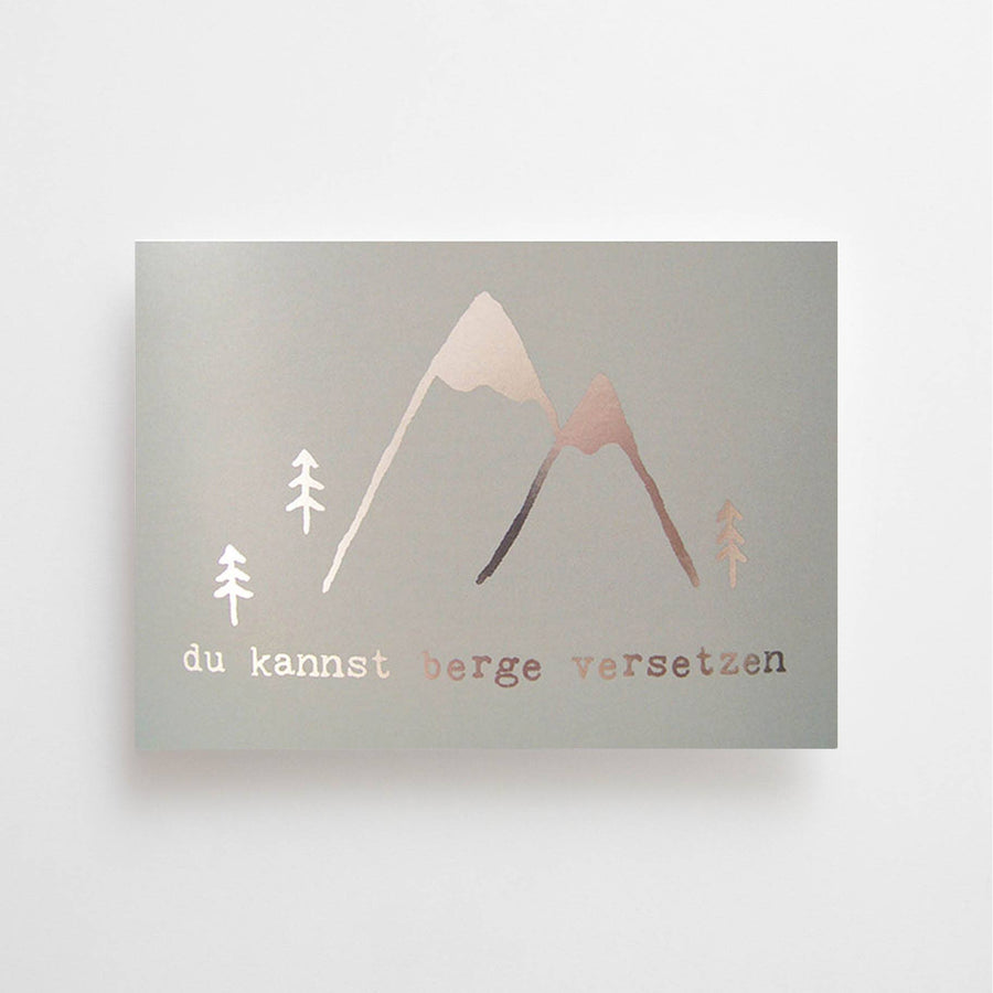 Anna Cosma | Postkarte “Du kannst Berge versetzen” (Deutsch)
