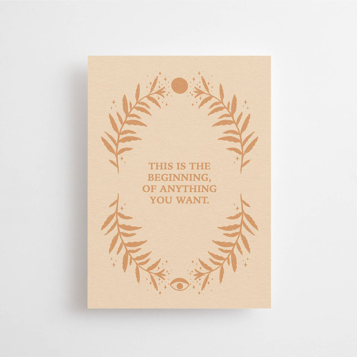 Anna Cosma | Postkarte “The beginning of anything you want” (Englisch)