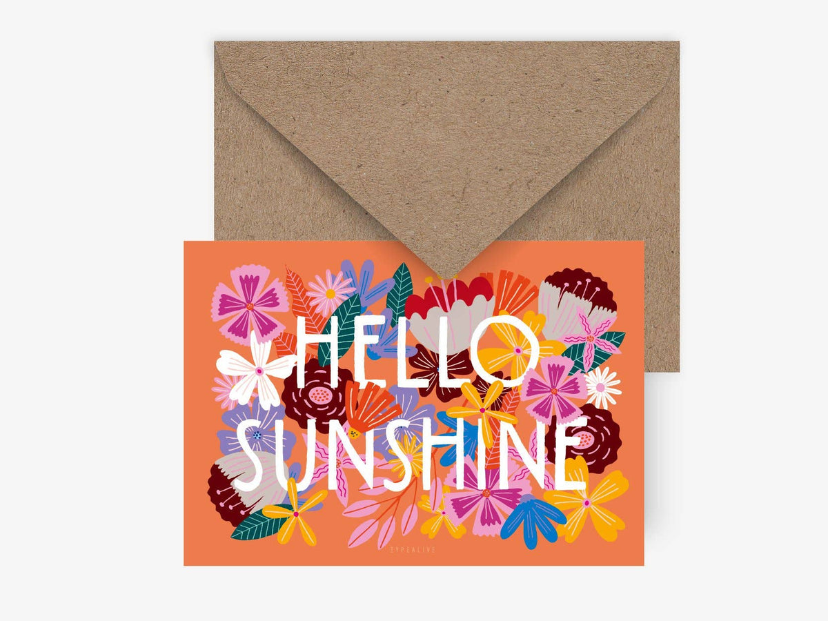 Postkarte / Bloomy Hello – Anwendungsszene, Bild 1