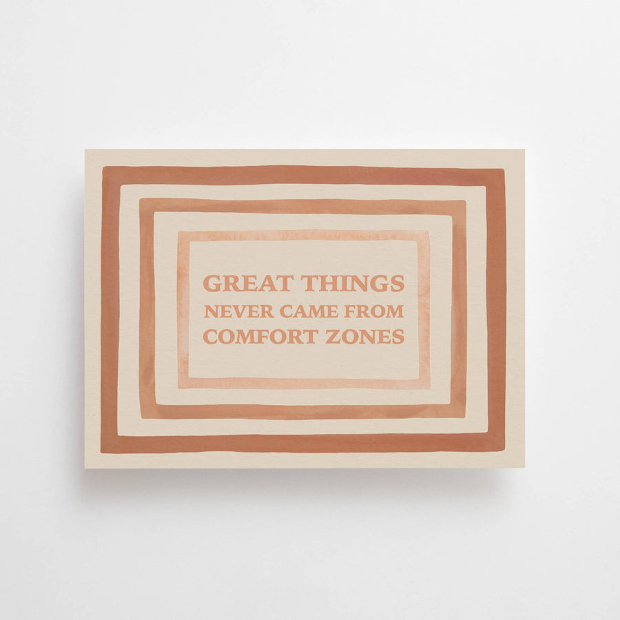 Anna Cosma | Postkarte “Comfort Zones” (Englisch)